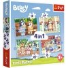 Puzzle 4w1 Bluey i jego świat Trefl